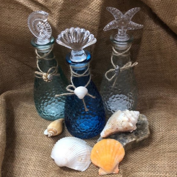 Beach Pebble Texture Seaside Glass set - Picture 2 of 16